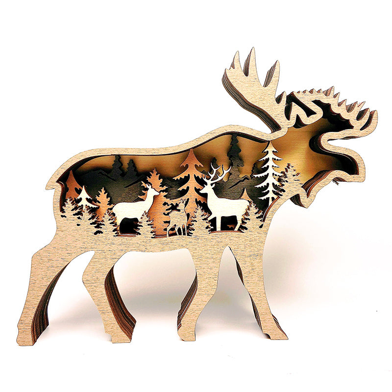 Wooden Animals Carving Free From