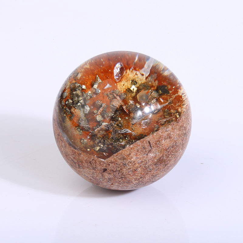 Pyrite Garden Quartz Sphere