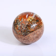 Load image into Gallery viewer, Pyrite Garden Quartz Sphere