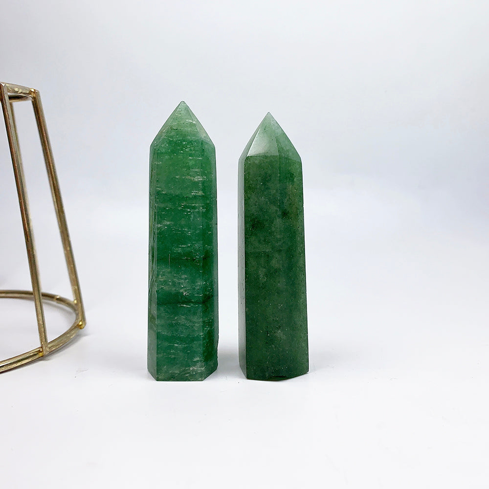 Beautiful Green Strawberry Quartz Tower/Point