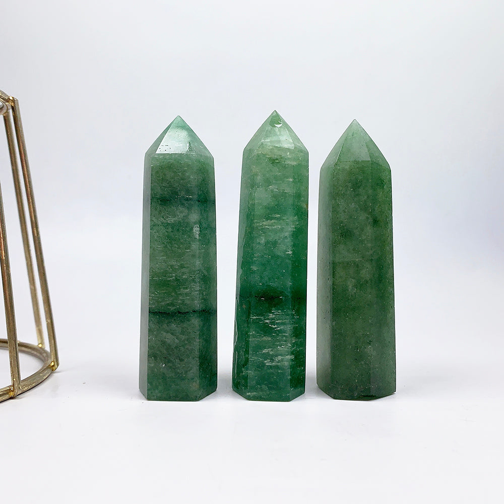 Beautiful Green Strawberry Quartz Tower/Point