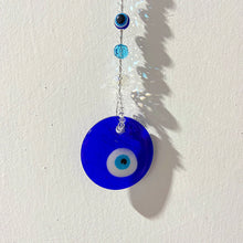 Load image into Gallery viewer, Coloured Glaze Evil Eyes Wind Bell &amp; Car Pendant WA0011