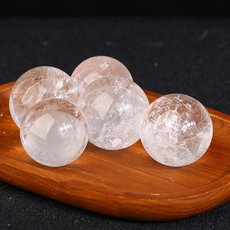 Cracked Clear Quartz Sphere