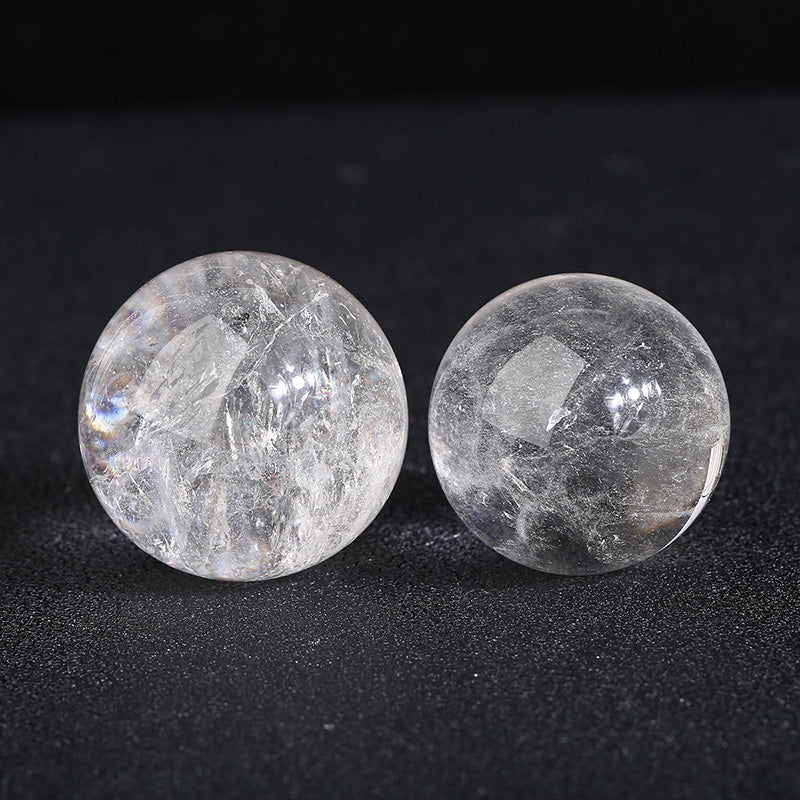 Cracked Clear Quartz Sphere