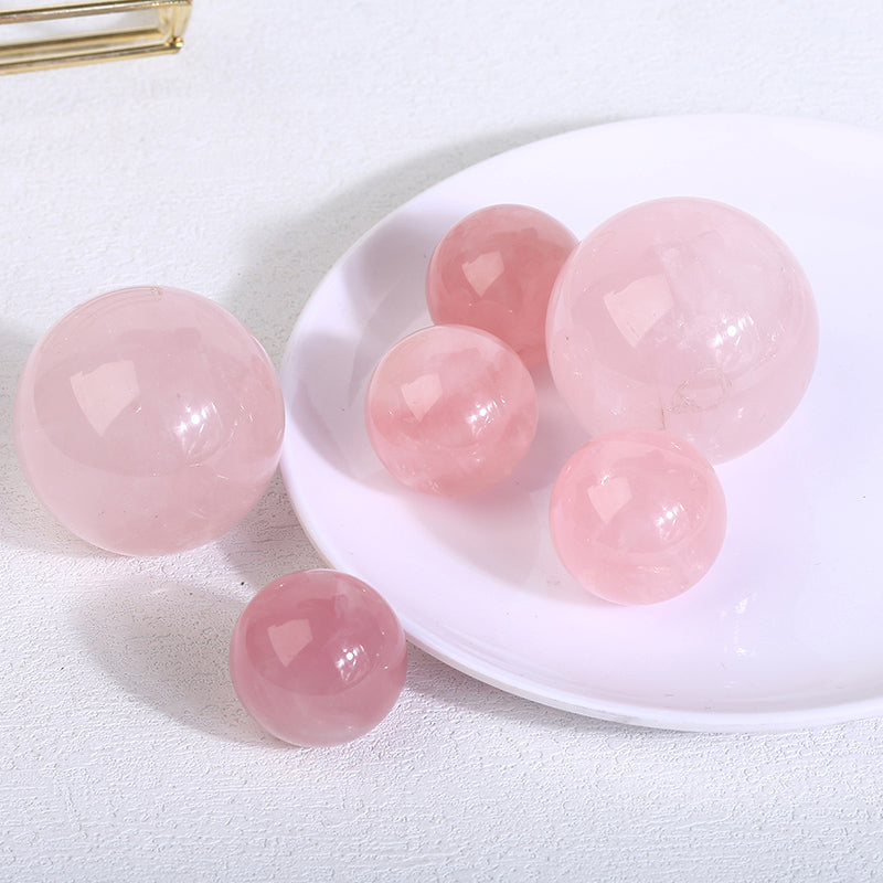 Beautiful Rose Quartz Sphere