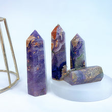 Load image into Gallery viewer, Purple Fluorite Root Tower/Point