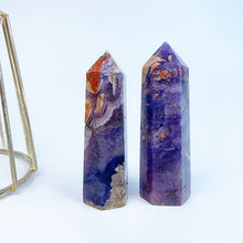 Load image into Gallery viewer, Purple Fluorite Root Tower/Point