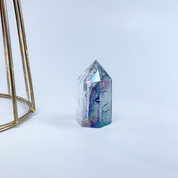 Aura Clear Quartz Tower/Point