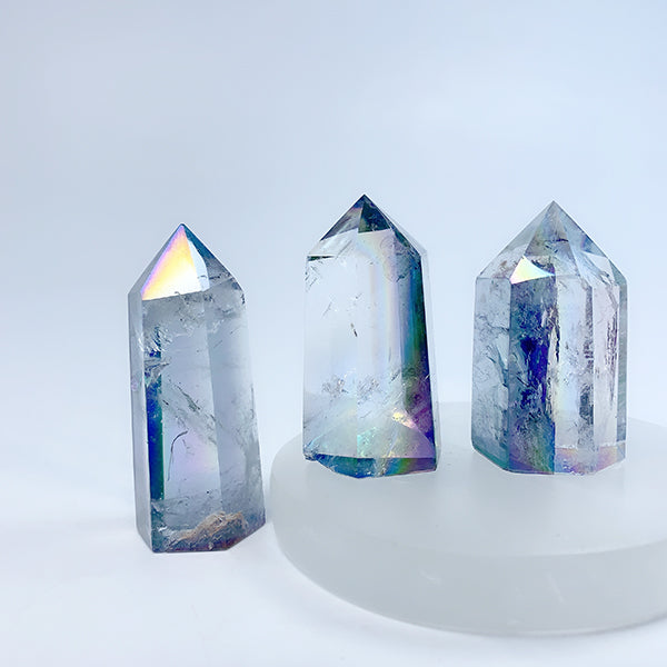 Aura Clear Quartz Tower/Point