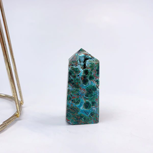 Chrysocolla Mix Malachite Tower/Point