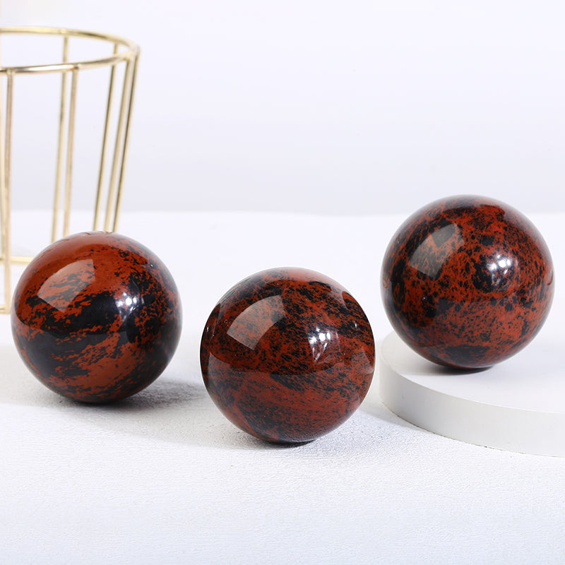 Mahogany Obsidian  Sphere