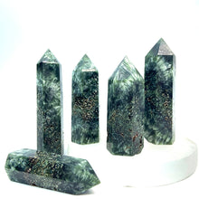 Load image into Gallery viewer, Natural Seraphinite Tower/Point