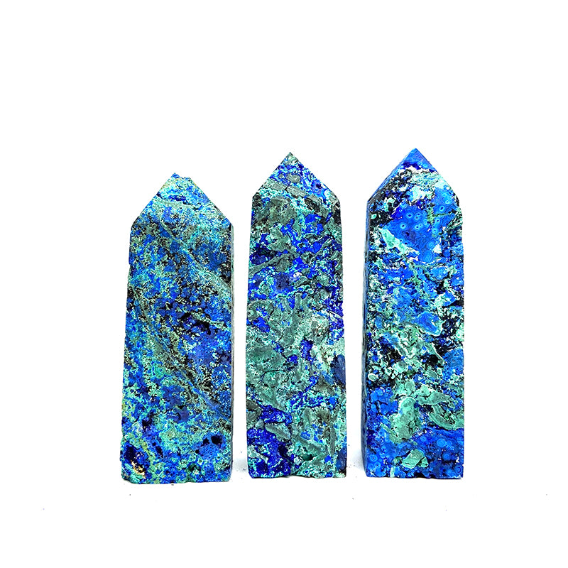 Natural Azurite With Chrysocolla Tower/Point